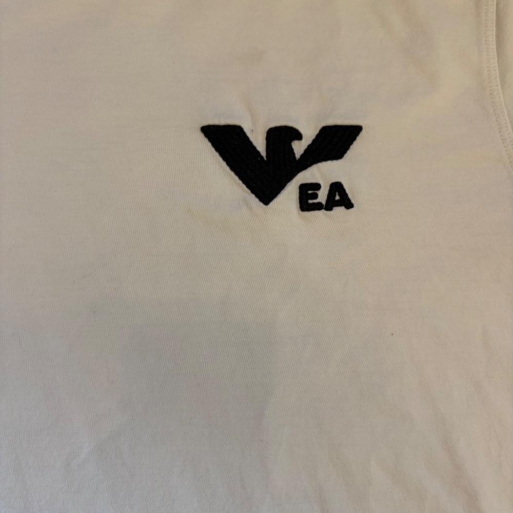 Emporio Armani T-Shirt Mens Size XL White Eagle Logo Designer Tee Preppy - Picture 3 of 13